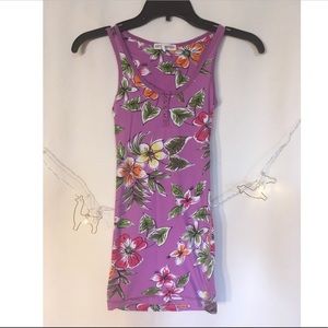 Aeropostale XS Modern Hawaiian Print Tank Top